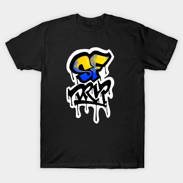 SF Drip T-Shirt by ericjueillustrates